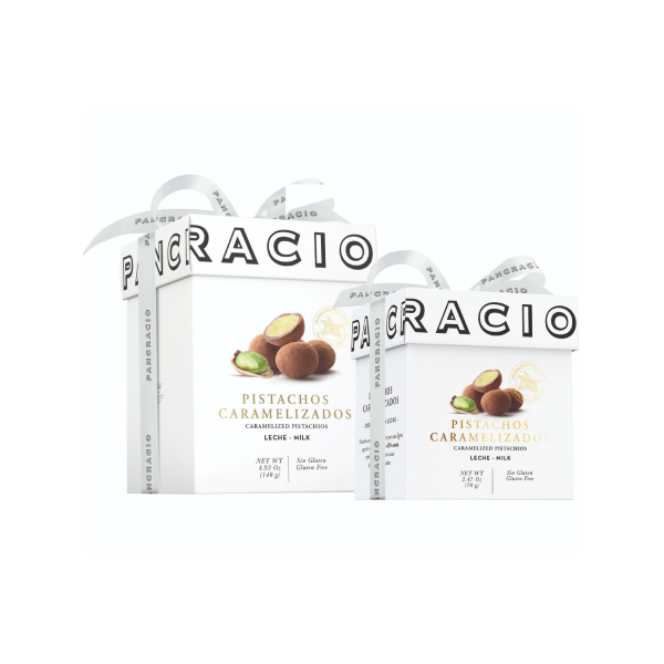 Mini Luxury Box Pancracio Конфеты из цельных карамелизированных фисташек с молочным шоколадом (Caramelized pistachios covered with chocolate) 70г